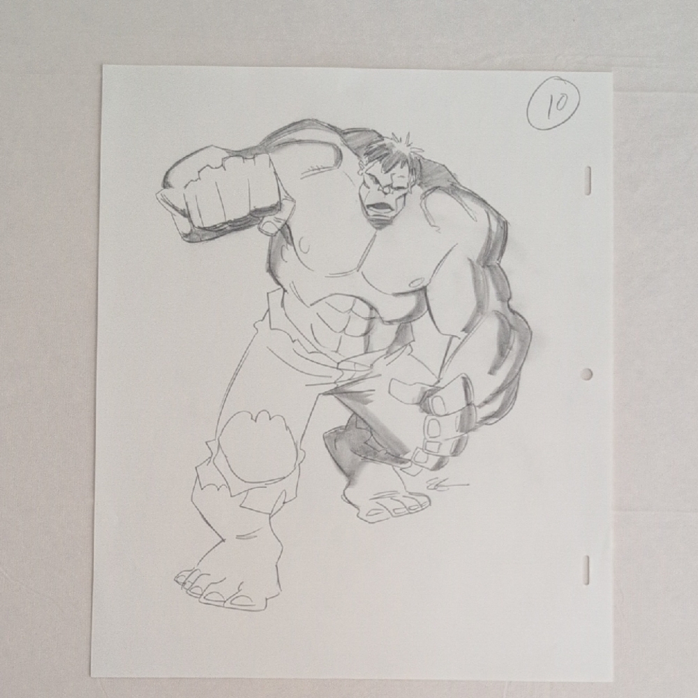 Original Pencil Sketches Hulk
